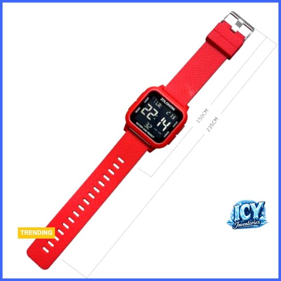 Stainless Steel Digital Watch Waterproof Large Face Dual Time Date main image 7